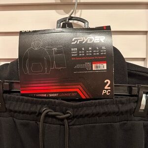 Spyder Black Men's Hoodie & Short Lounge Set